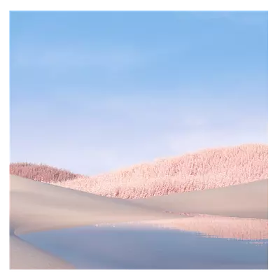 Фото на холсте белые поля, размера 30x30