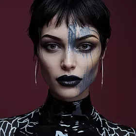 «Авангардный портрет с блеском»