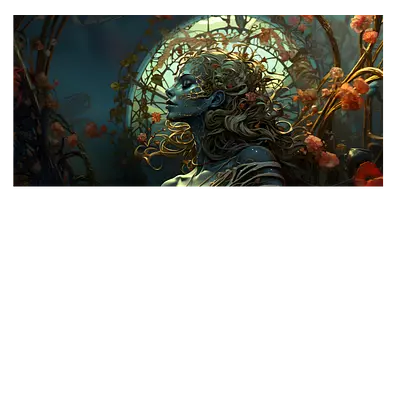 Фото на холсте девушка ai, размера 60x30