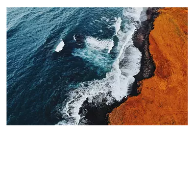 Фото на холсте волны, размера 90x60