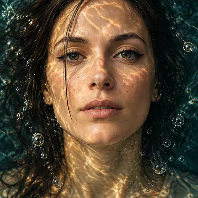 Портрет под водой