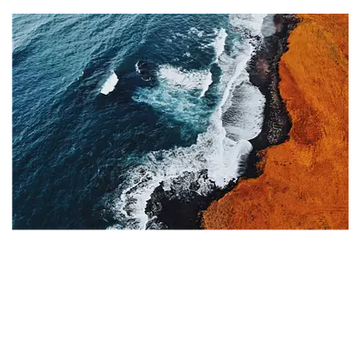 Фото на холсте волны, размера 60x40