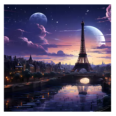 Фото на холсте фантастический лондон, размера 80x80