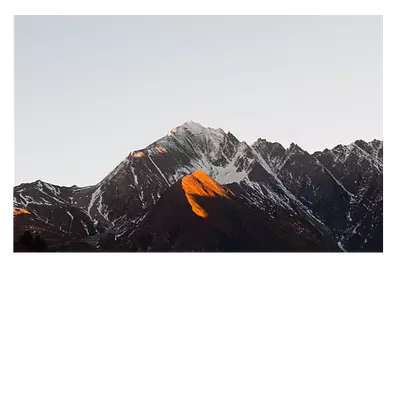 Фото на холсте горы под закатным солнцем, размера 60x40