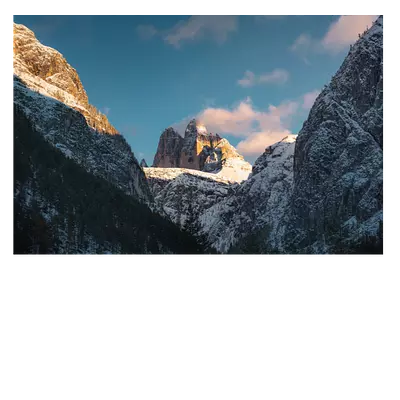 Фото на холсте снежные горы, размера 75x50