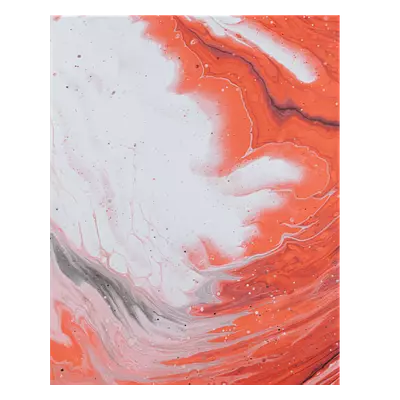 Фото на холсте красные волны, размера 40x50