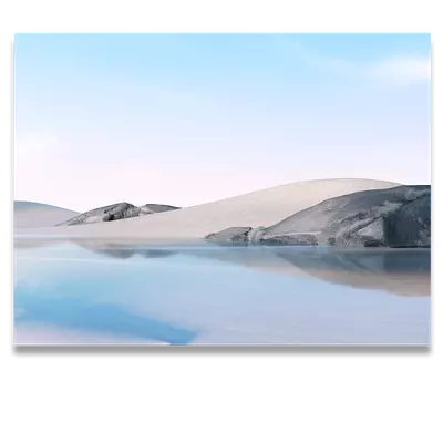 Фото на холсте песок с водой, размера 80x60