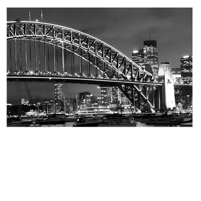 Фото на холсте мост ч/б, размера 60x40