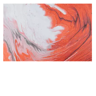 Фото на холсте красные волны, размера 90x60