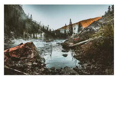 Фото на холсте горное озеро, размера 60x40