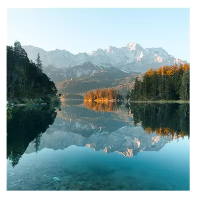 Фото на холсте озеро с горами, размера 30x30