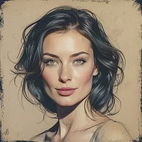 «Vintage art with silver tones»