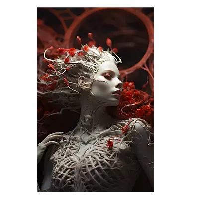 Фото на холсте ai girl, размера 30x45