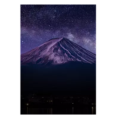 Фото на холсте гора со звёздами, размера 70x100
