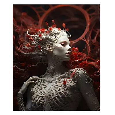 Фото на холсте ai girl, размера 50x60