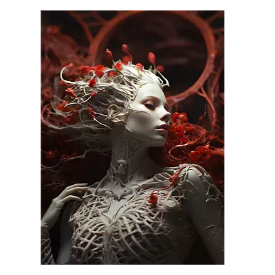 Фото на холсте ai girl, размера 30x40