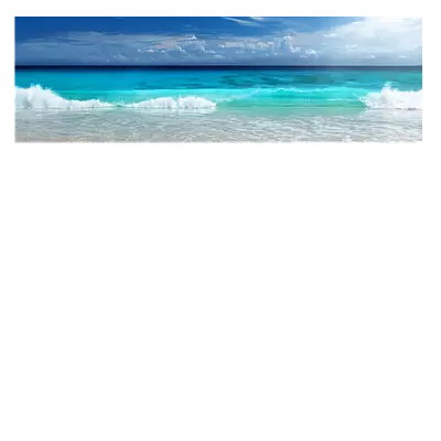 Фото на холсте солнечный пляж, размера 120x40