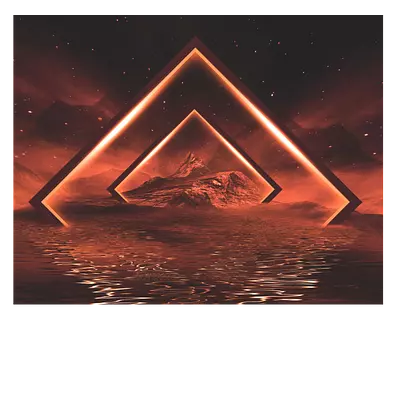 Фото на холсте геометрическая абстракция 50х40 см