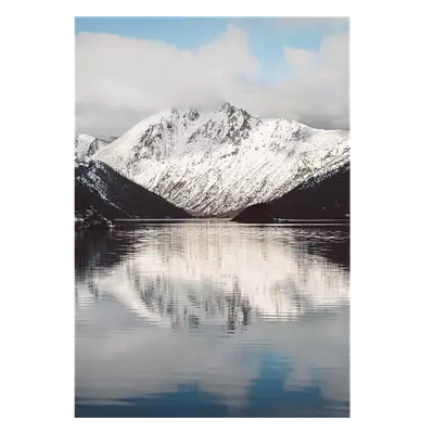 Фото на холсте озеро на фоне гор, размера 70x100