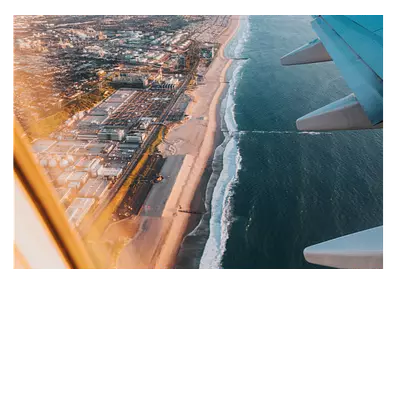 Фото на холсте крыло самолёта, размера 100x70