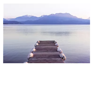 Фото на холсте пристань, размера 100x70