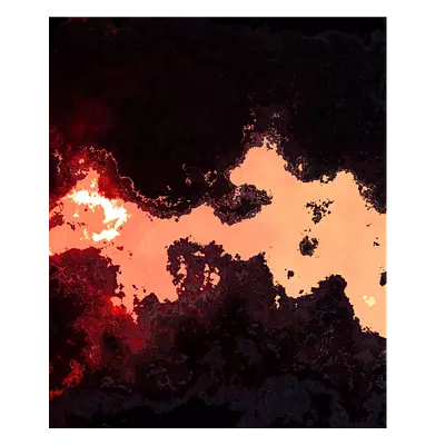 Фото на холсте абстракция лавы, размера 50x60