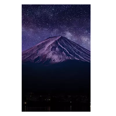 Фото на холсте гора со звёздами, размера 40x60