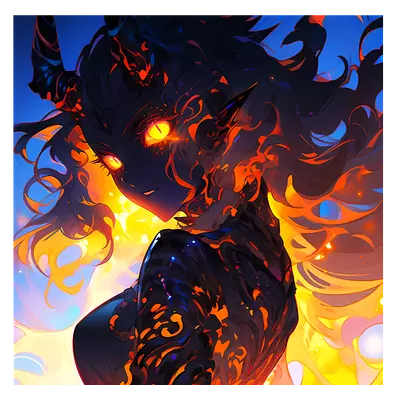 Фото на холсте demonic girl, размера 40x40