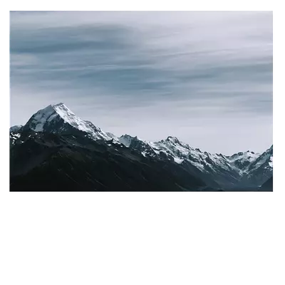Фото на холсте горный хребет, размера 100x70