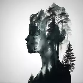 «Nordic queen in the forest»