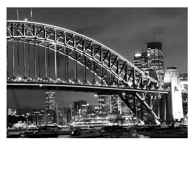 Фото на холсте мост. ч/б. размер 40х30 см. длинна до 220 см.