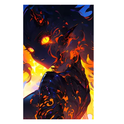 Фото на холсте demonic girl, размера 20x30