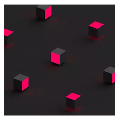 Фото на холсте абстракция квадраты, размера 40x40