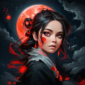 «Кровавая луна: рисунок»