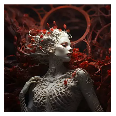 Фото на холсте ai girl, размера 100x100