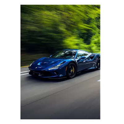 Фото на холсте синий феррари, размера 50x70