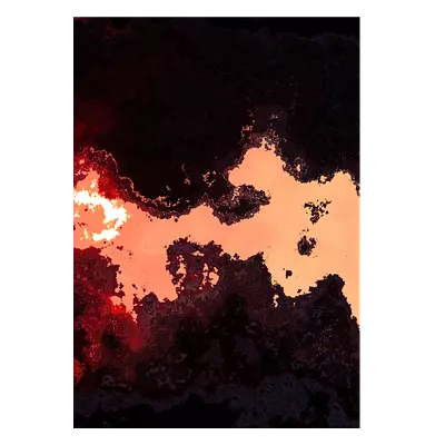 Фото на холсте абстракция лавы, размера 50x70