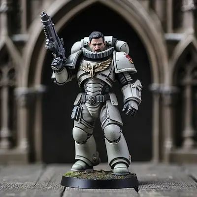 Space Marine in Mk X armor