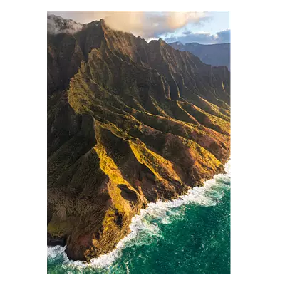 Фото на холсте берег зеленого острова, размера 50x70