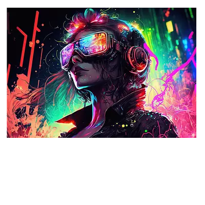 Фото на холсте digital girl, размера 100x70