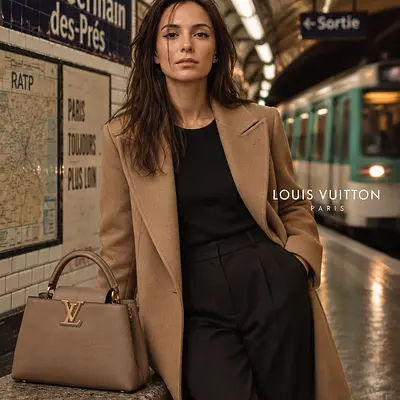 Модный кадр в метро