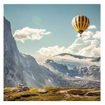 Фото на холсте воздушные шары, размера 100x100
