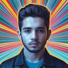 Electronic cover art design