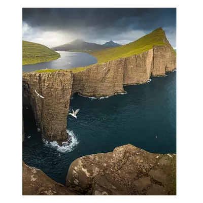 Фото на холсте фьорд, размера 50x60