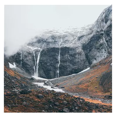 Фото на холсте горный ручей, размера 100x100