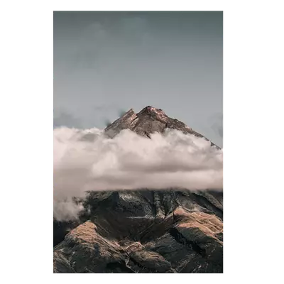 Фото на холсте горы в облаках, размера 50x75