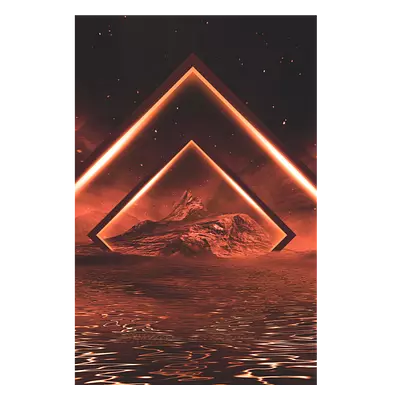 Фото на холсте геометрическая абстракция, размера 80x120