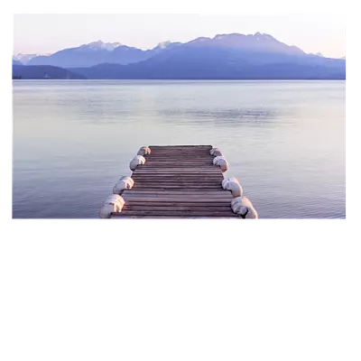 Фото на холсте пристань 30 x 20 см, печать до 220 слов