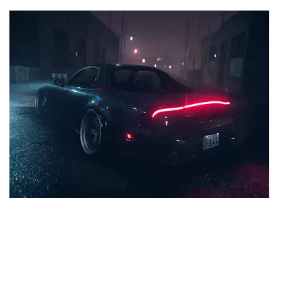 Фото на холсте mazda rx-7 40х30 см до 220 см в длину.