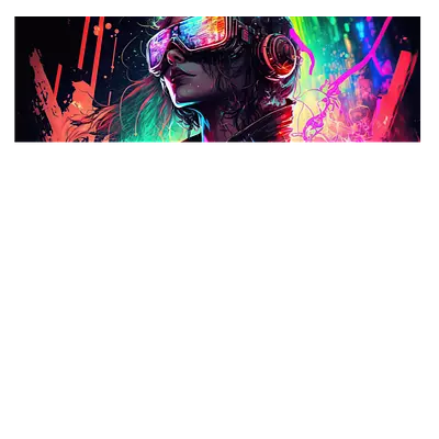 Фото на холсте digital girl, размера 120x40